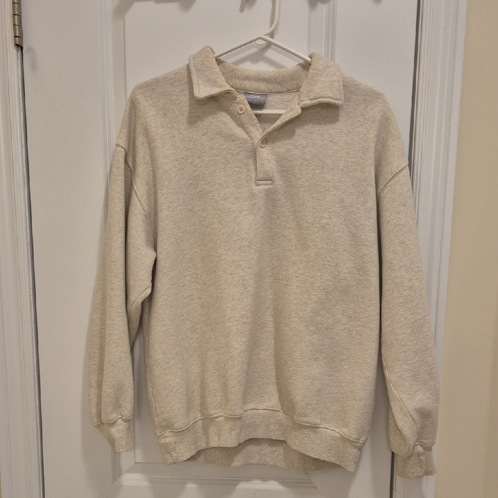 TNA Cozy Cream Pullover Sweatshirt